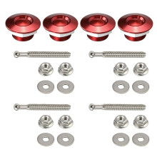 4Pcs Car Bumper Pin Pins Lock Quick Fasteners Lock Bonnet Lock Pins Lock Clip