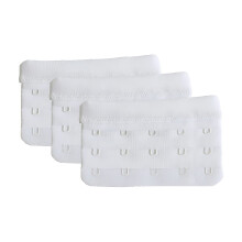 Extensor de sutiã feminino com 5 ganchos, tamanho grande, pacote com 3 unidades.