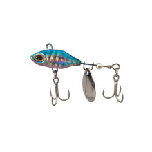 2 stuks Long Shot roterende staart vibratie spinner lepel vislokken jigs tractorlood harde voorkant
