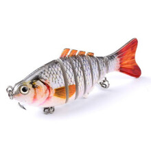 Esche artificiali da pesca a forma di gamberetto con coda a paletta, 10 cm (2 pezzi)
