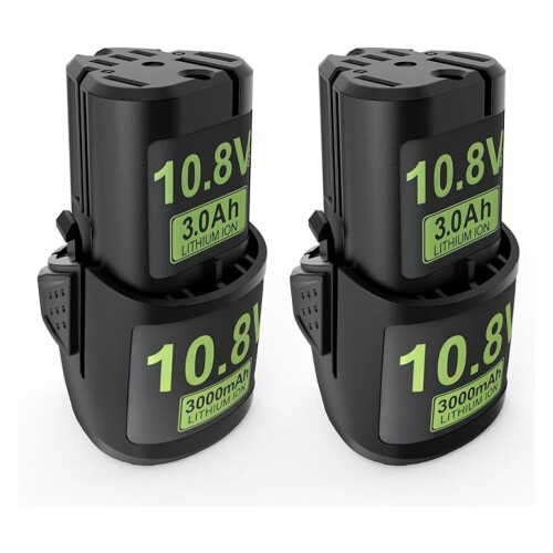 STIHL 10.8V replacement battery 2 packs 3000mAh Li-ion