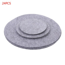 YIEMEEN Set of 24 Soft Felt Plate Dividers 3 Sizes Pan Separator Pads Cookware Bakeware