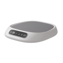 Fast-heating mug warmer with 3 temp settings, auto shut-off, compatible with standard mugs—ideal for coffee, tea, cocoa, milk & water. Great gift!