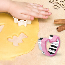 Tagliabiscotti di Pasqua, in acciaio inossidabile, a forma di coniglietto, uovo, carota e pulcino, per decorazioni di biscotti pasquali e dolci,
