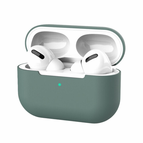 Capa de silicone macio compatível com AirPods Pro para fones de ouvido Bluetooth.