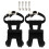 1Set Bendable Black Bicycle Toe Cage with Straps Durable Replaceable Toe Clips 1