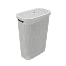 Addis Plastic Hessian Design Laundry Basket