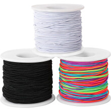 mm elastisches Schmuckband für Armbänder, 3 Farben, 50 m