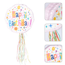 1Pack Pink Paper Pinata Toy for Children Birthday Party Games