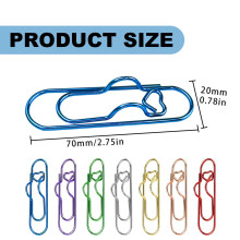 Porte-stylos en métal multicolore, 6 pièces, 6,9 cm x 2 cm