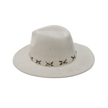 Homburg klobúk klasický štýl so širokým okrajom unisex1