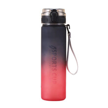 Gradient Red Plastic Water Bottle 800ml