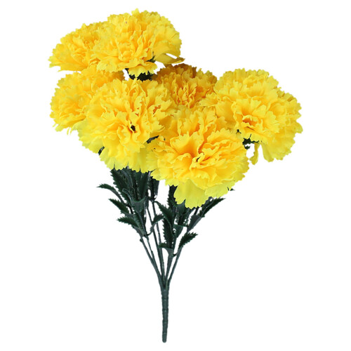 Künstlicher gelber Chrysanthemenstrauß (7 Köpfe) 1
