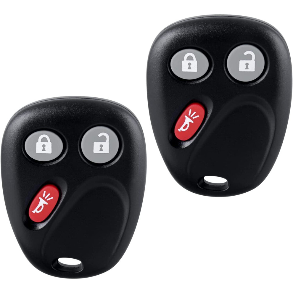 Keyless Entry Remote Key Fob Lhj011 Compatible With 2003Â2007 Chevy/Gmc/Hummer/Cadillac Models Â 3-Button, 2-Pack 9555307473176