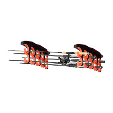 Fishing Pole Racks For Wall Fish Rod Rack Wall-Mounted Space-Saving Hanger For Stick Tackle Horizontal Mounting refined