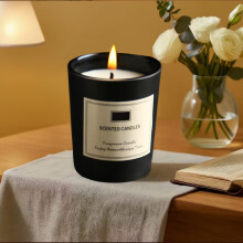 Bougies parfumées d'aromathérapie avec une durée de combustion de 40 heures, bougies décoratives en pot de verre pour parfumer la maison et
