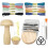 Strickflicken-Set mit 14-Haken-Mini-Stopfwebstuhl 1