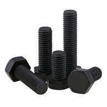 2pcs Nylon Hex Screws Plastic Hexagon Bolts Fully Threaded Black M3 M4 M5 M6 M8 M10 M12