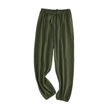 Girls Harem Pants, Army Green, 3-4Years – Soft Elastic Waist Casual Lounge Wear, Compatible with Kids & Toddlers