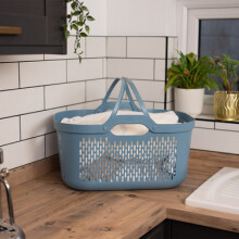 Addis 45L Signature Laundry Basket - Blue