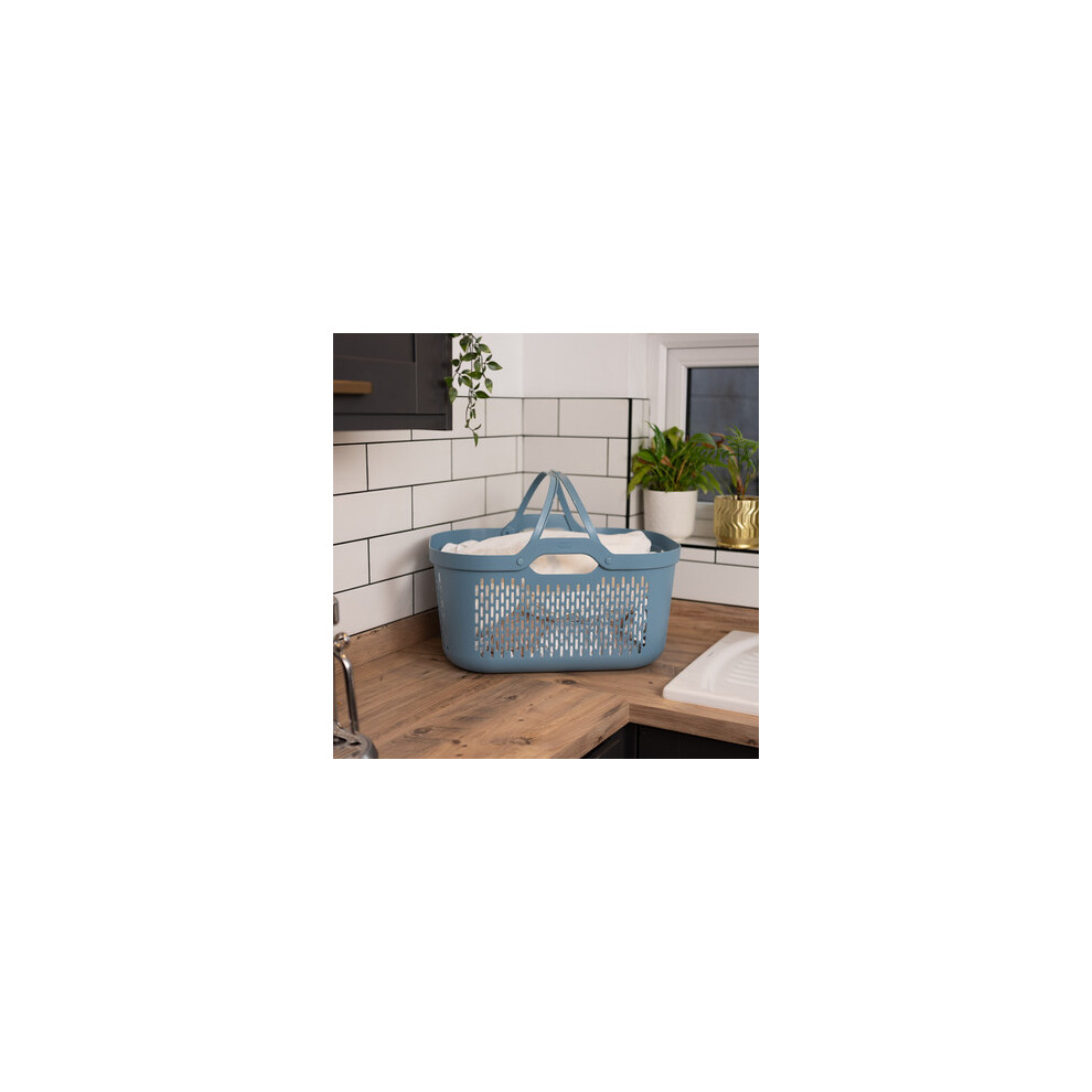 Addis 45L Signature Laundry Basket - Blue