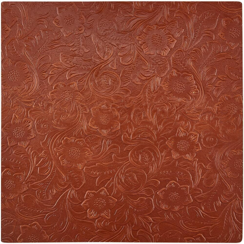 Genuine Leather Sheet Square 25x25cm Sienna
