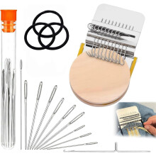Patch Maker Loom 2.0 Kit – Knit & Darn Patches, Mini Portable Weaving Tool for Beginners | Compatible with Clothes, Bags & DIY Mending