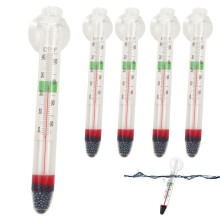 Thermomètre d'aquarium en verre avec ventouse – 10,5 cm