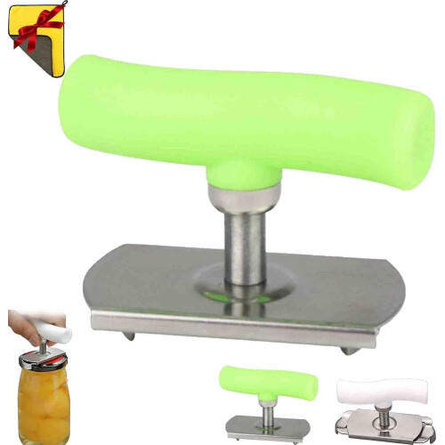 Ouvre-couvercle réglable avec poignée ergonomique (1 pièce)