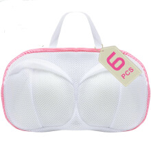 6-Pack Bra Washing Bags with Zipper, Thickened Lingerie Bags for Laundry Storage (Pink, 33x20cm)