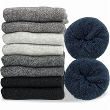 Dicke Herren-Stiefelsocken aus Wolle, 5 Paar, Größe 7-12