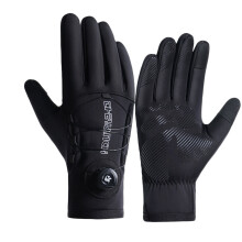 Men's Windproof Waterproof Cycling Gloves – Warm Ski Gloves w/ Touchscreen, Non-Slip Grip, Compatible with Cold Weather Sports & Motorcycle