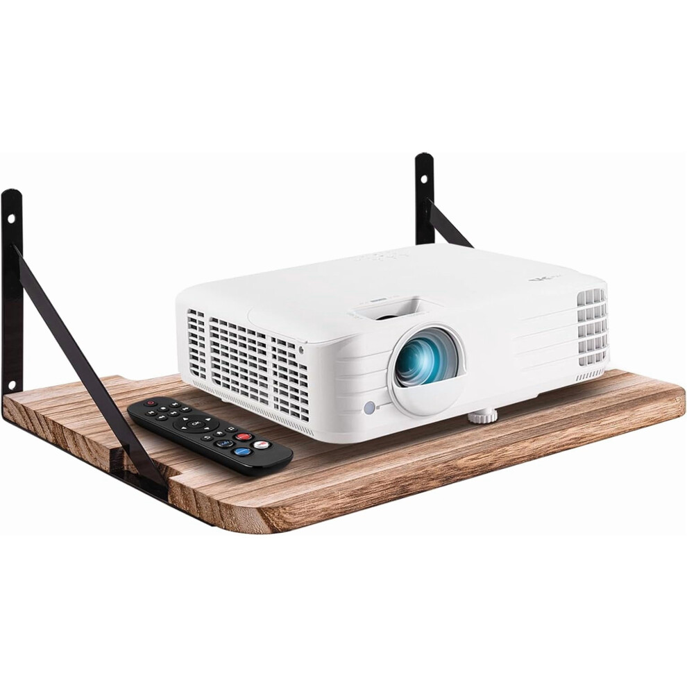 Projector Shelf,16.2" X 11"(L*W),Router Wall Mount Floating Shelf,Projector Mount Rack Holder,Modem Cable Box For Xbox Series Ps5 Ps4 Wood Ss1 9555307476139