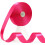 Pinkfarbenes Satinband, 2,5 cm breit, 55,4 m 1