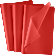 Carta velina rossa, 100 fogli, 20x14 pollici