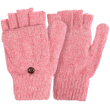 Dames wollen handschoenen met omklapbare wantflap, 1 paar handwarmers voor koud winterweer