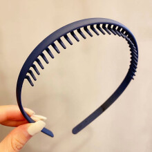Women's matte colorful toothed hairband 1 piece