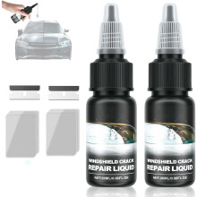 Cracks Gone Glass Repair Kit, 2025 Upgrade for Chips & Cracks, Nano Fluid Filler for Star Cracks – Compatible with Auto Windshields