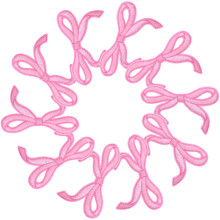 Intricate Embroidered Bow Patches Material for DIY Projects