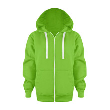 Casaco com capuz e zíper para meninos e meninas, manga comprida, quente e casual para o inverno – Compatível com Essentials, Verde, Tamanho 6-7