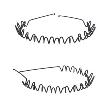 6Pcs Black Hairband for Men Unique Sport Headband Suitable for Parties and Dates