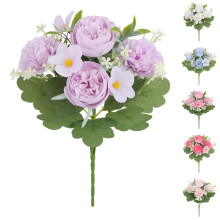 Bouquet Peonies Síoda Bláthanna Saorga do Vásaí