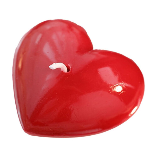 Hjerteformet lille lys til Valentinsdag, rødt
