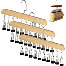 Organisateur de placard suspendu peu encombrant avec 10 pinces robustes en acier antidérapantes pour pantalons, leggings, jeans, chaussettes, shorts