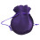 Bolsa de veludo roxa escura para guardar joias, 7 x 8 cm (2,75 x 3,14 polegadas). 1