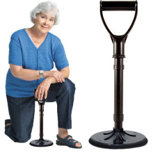 Mobility Aid Tool, Height Adjustable Standing Assist Device, 5-Level Adjustable Stand Up Aid for Elderly Indoor Outdoor Use
