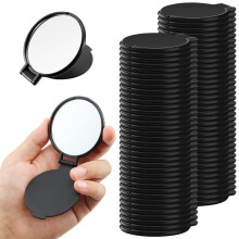 72 Pcs Professional Compact Mirrors Bulk, Lightweight Foldable 2X Mirror with Stand, Round Makeup Mirror for Cosmetic Bag, Bridal Party, Daily Use