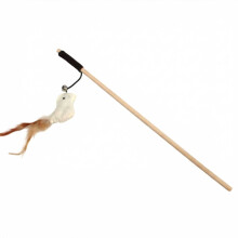 47 cm interaktiva kattleksaker i trä, interaktiv kattleksak med trollstav, leksaker för de flesta katter och kattungar (A)
