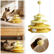 Kattelegepladstårn Tre-lags indendørs kradsetræ