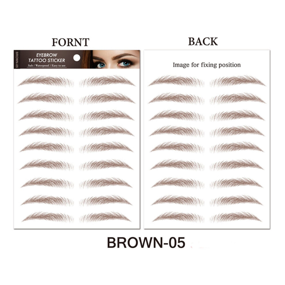 Beauty Tools Simulated Waterproofed Eyebrow Stickers Eyebrow Tattooed Stickers Environmentally Friendly Lazy Eyebrow Patches